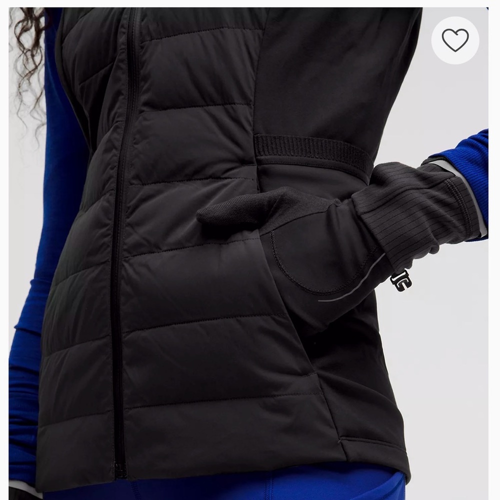 NWT - Lululemon Down For It All Vest Black Sleeveless Zip-Up - Picture 3 of 16